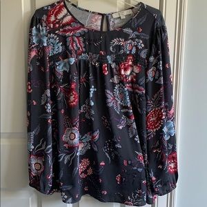 Loft mixed media shirt